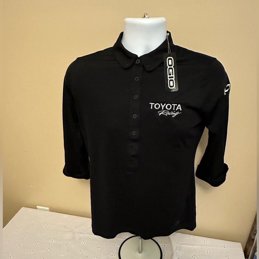 OGIO Women's Toyota Racing Embroidered Logos Shirt Med. NWT